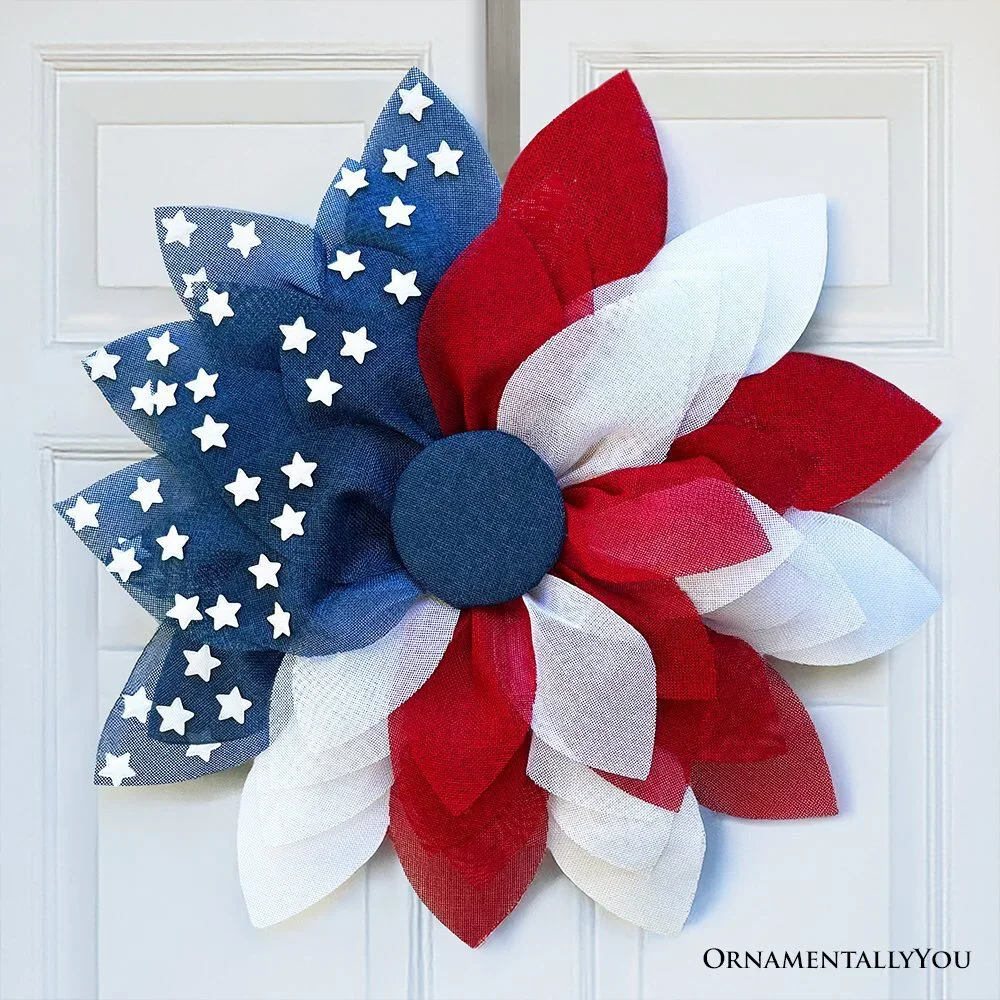 Rustic Burlap Patriotic 22